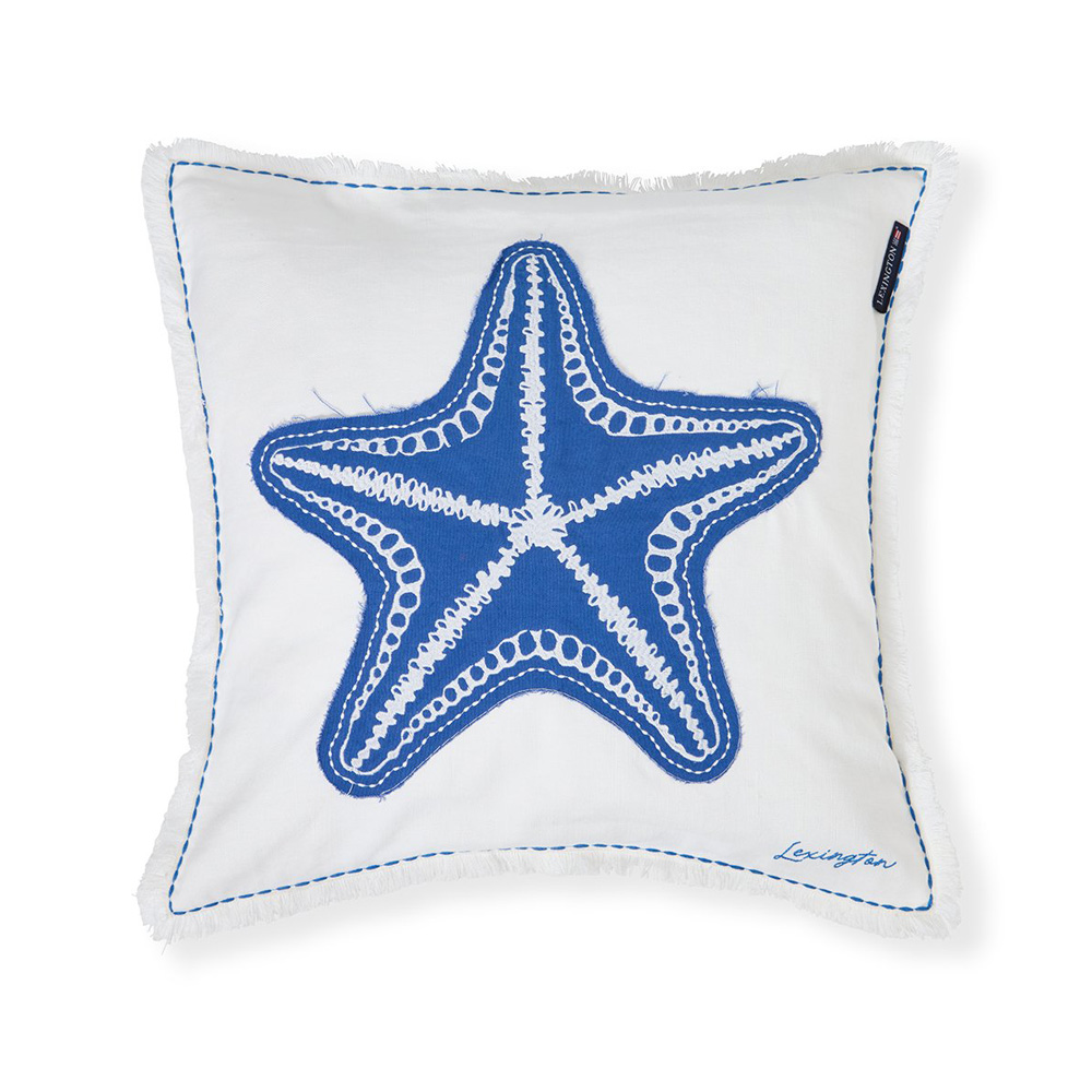Lexington Summer Embroidered Patch Linen/Cotton Kuddfodral
